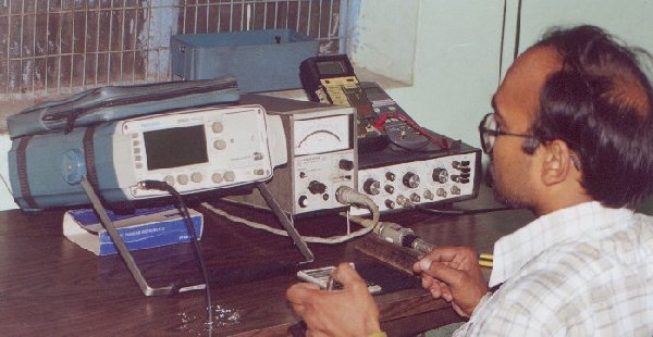 Test set up for RF Coaxial Cables